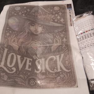 Love Sick Witch Diamond Art Paint Kit 30x40